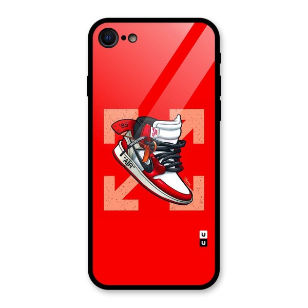 Trendy Air Shoes Glass Back Case for iPhone 8