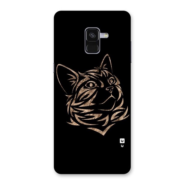 Tribal Cat Back Case for Galaxy A8 Plus