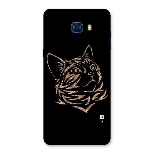 Tribal Cat Back Case for Galaxy C7 Pro