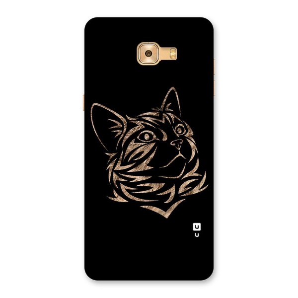 Tribal Cat Back Case for Galaxy C9 Pro