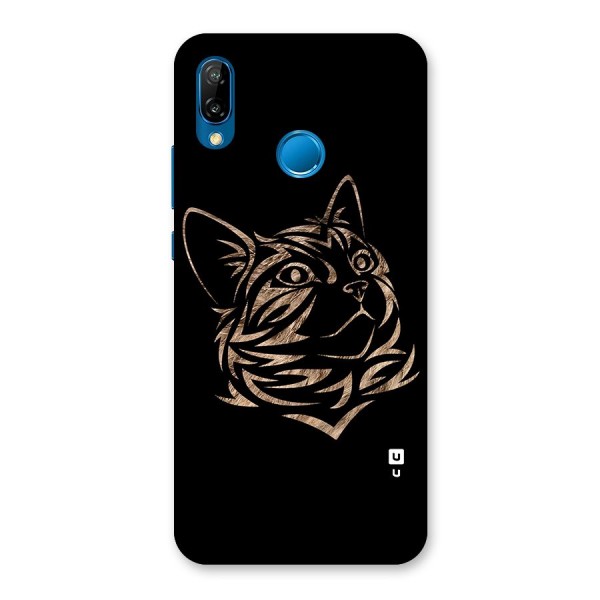 Tribal Cat Back Case for Huawei P20 Lite