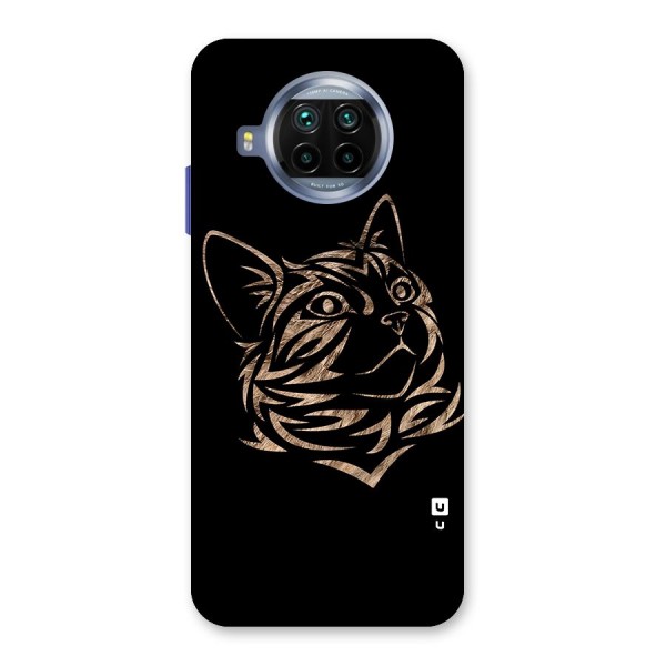 Tribal Cat Glass Back Case for Mi 10i