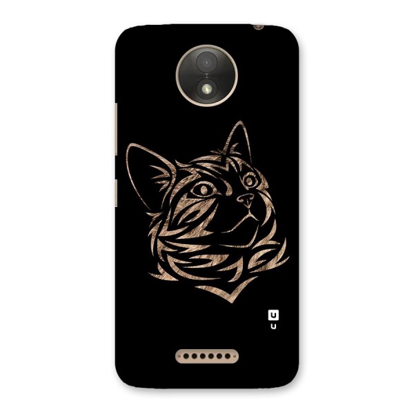 Tribal Cat Back Case for Moto C Plus