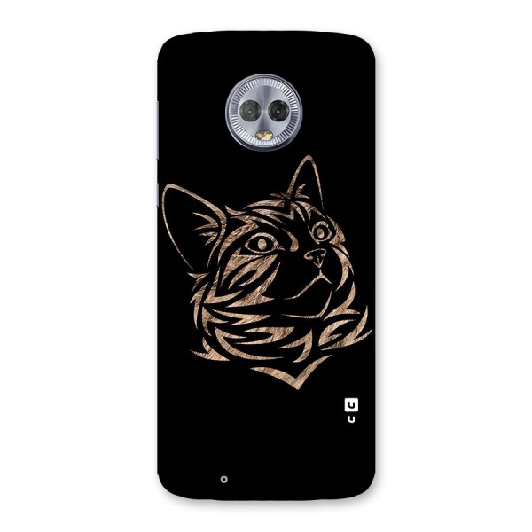 Tribal Cat Back Case for Moto G6