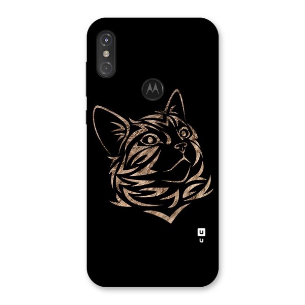 Tribal Cat Back Case for Motorola One Power