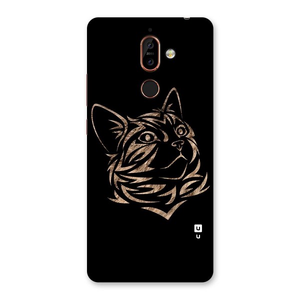 Tribal Cat Back Case for Nokia 7 Plus