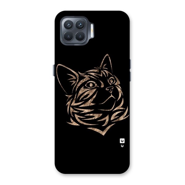 Tribal Cat Back Case for Oppo F17 Pro