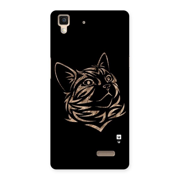 Tribal Cat Back Case for Oppo R7