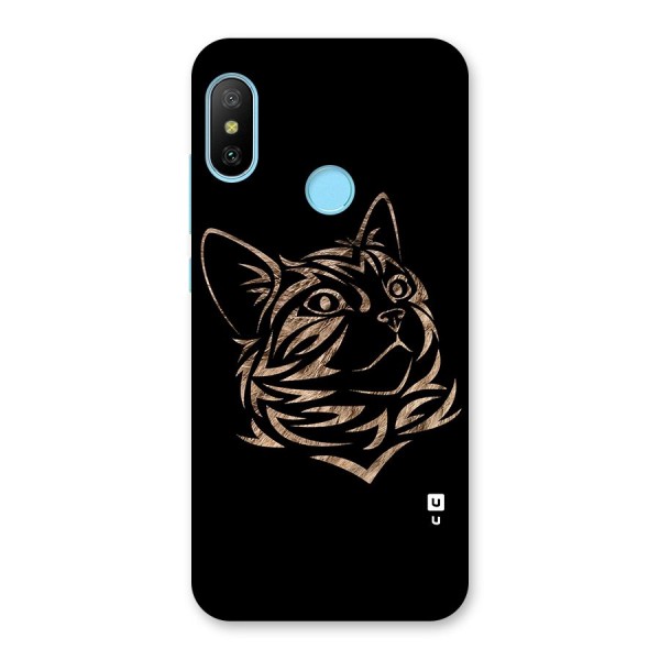 Tribal Cat Back Case for Redmi 6 Pro