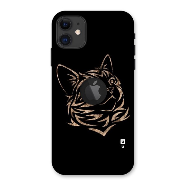 Tribal Cat Back Case for iPhone 11 Logo Cut