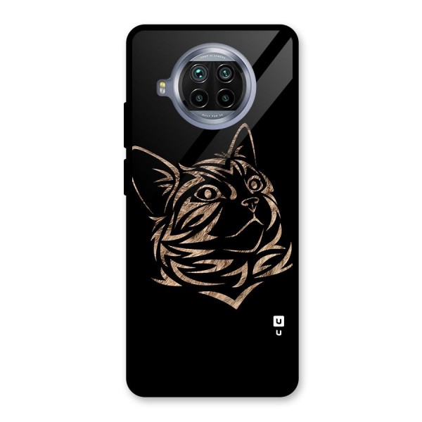 Tribal Cat Glass Back Case for Mi 10i