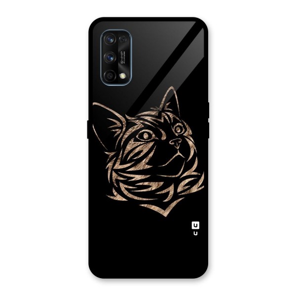 Tribal Cat Glass Back Case for Realme 7 Pro