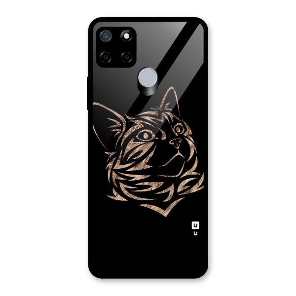 Tribal Cat Glass Back Case for Realme C12