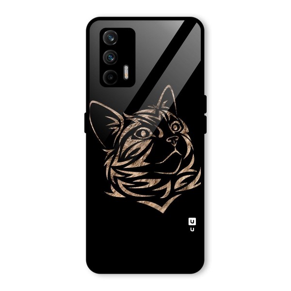 Tribal Cat Glass Back Case for Realme X7 Max