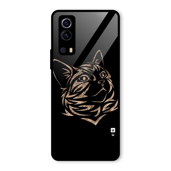 Tribal Cat Glass Back Case for Vivo iQOO Z3