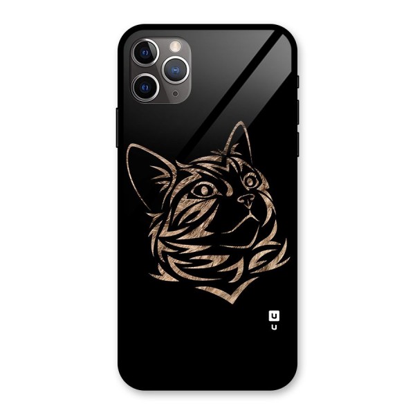 Tribal Cat Glass Back Case for iPhone 11 Pro Max