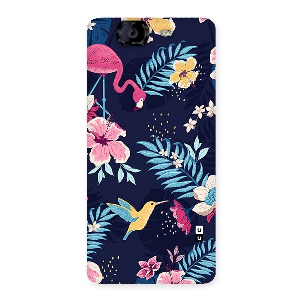 Tropical Flamingo Pattern Back Case for Canvas Knight A350