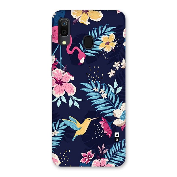 Tropical Flamingo Pattern Back Case for Galaxy A30