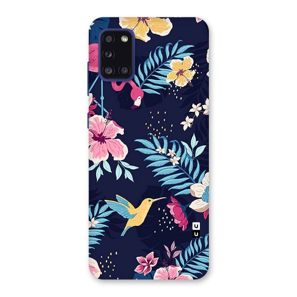 Tropical Flamingo Pattern Back Case for Galaxy A31