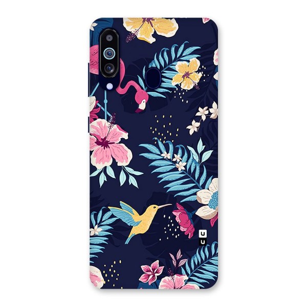 Tropical Flamingo Pattern Back Case for Galaxy A60