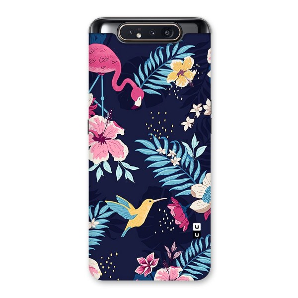 Tropical Flamingo Pattern Back Case for Galaxy A80