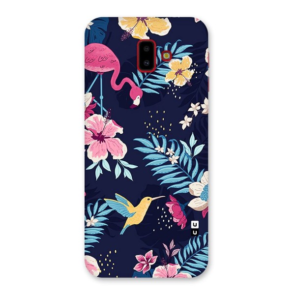 Tropical Flamingo Pattern Back Case for Galaxy J6 Plus