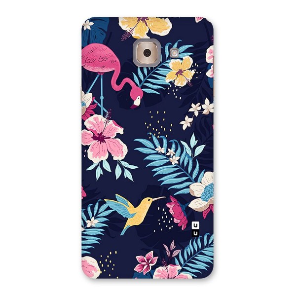 Tropical Flamingo Pattern Back Case for Galaxy J7 Max