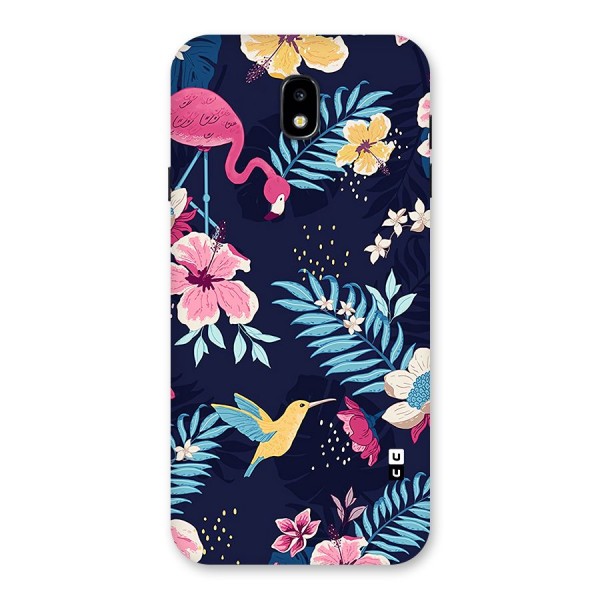 Tropical Flamingo Pattern Back Case for Galaxy J7 Pro