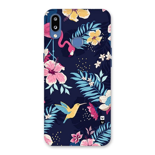 Tropical Flamingo Pattern Back Case for Galaxy M01s