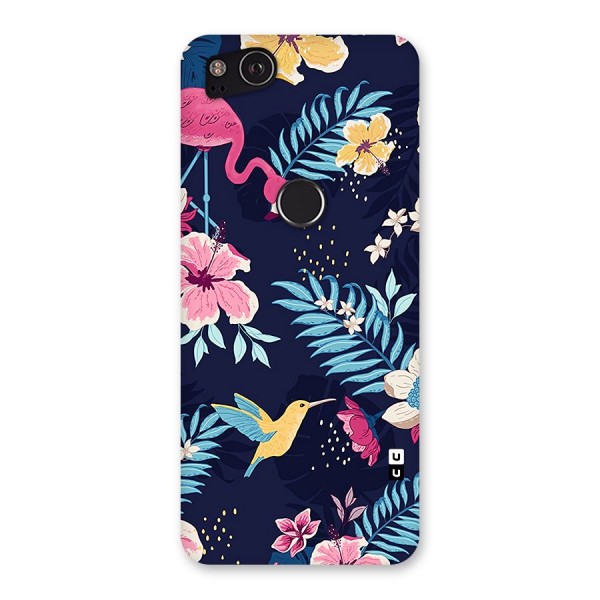 Tropical Flamingo Pattern Back Case for Google Pixel 2