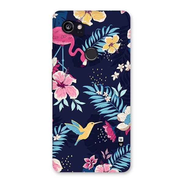 Tropical Flamingo Pattern Back Case for Google Pixel 2 XL