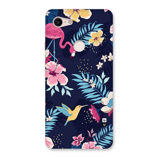 Tropical Flamingo Pattern Back Case for Google Pixel 3 XL