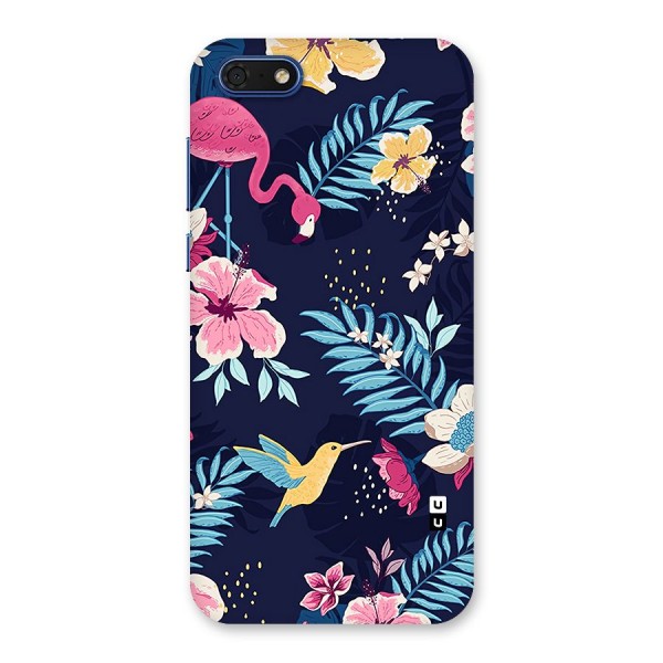 Tropical Flamingo Pattern Back Case for Honor 7s