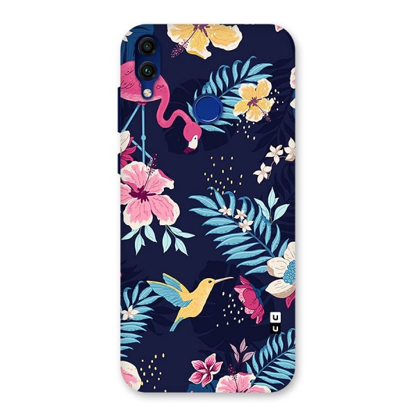 Tropical Flamingo Pattern Back Case for Honor 8C