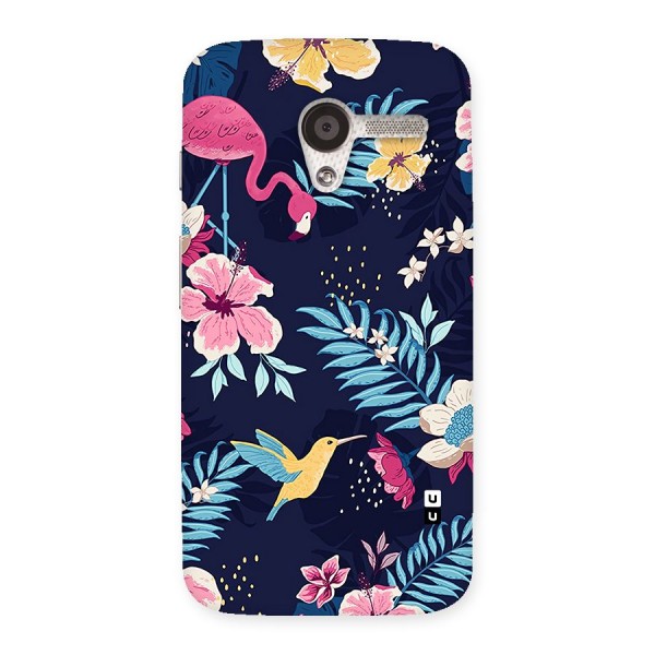 Tropical Flamingo Pattern Back Case for Moto X