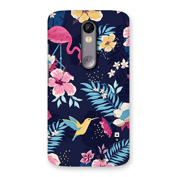 Tropical Flamingo Pattern Back Case for Moto X Force