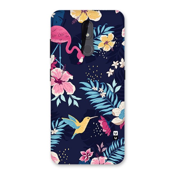 Tropical Flamingo Pattern Back Case for Nokia 3.2