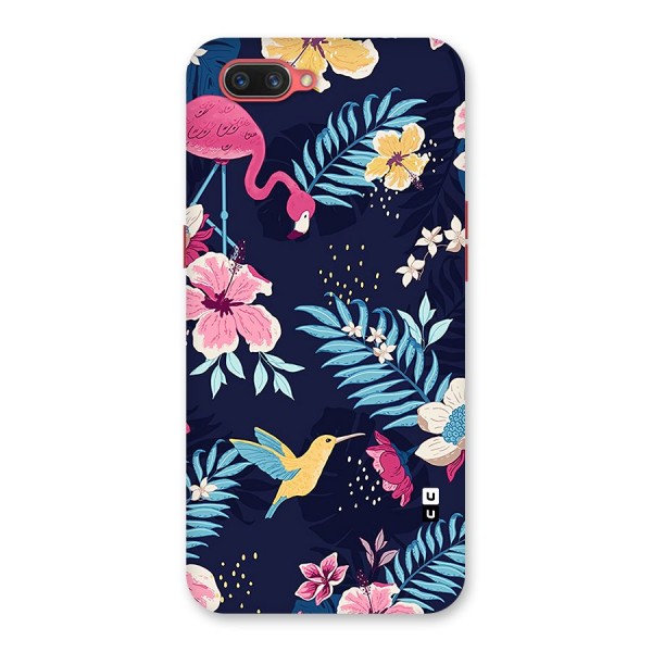 Tropical Flamingo Pattern Back Case for Oppo A3s