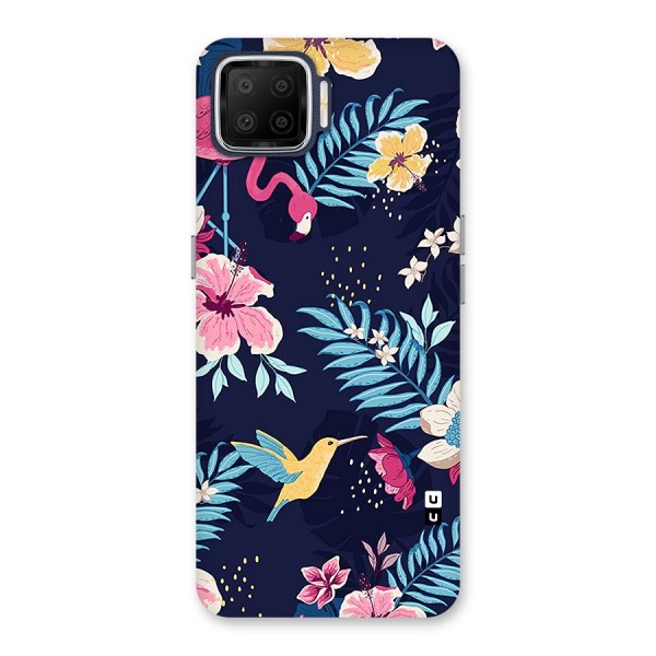 Tropical Flamingo Pattern Back Case for Oppo F17