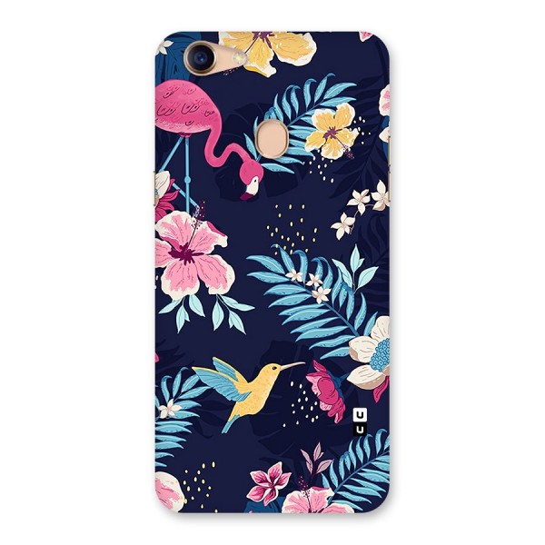 Tropical Flamingo Pattern Back Case for Oppo F5