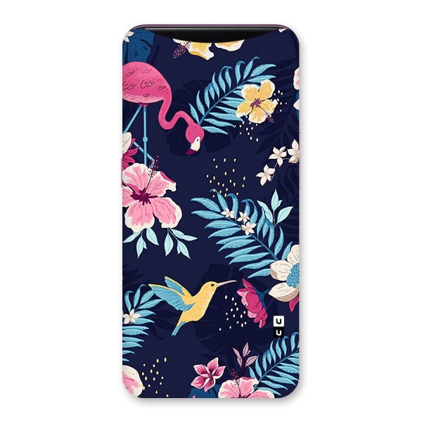 Tropical Flamingo Pattern Back Case for Oppo Find X