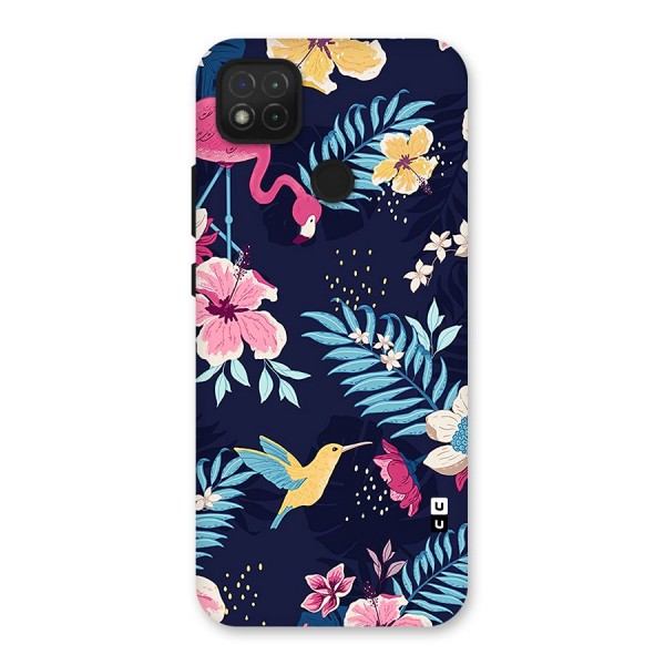 Tropical Flamingo Pattern Back Case for Redmi 9