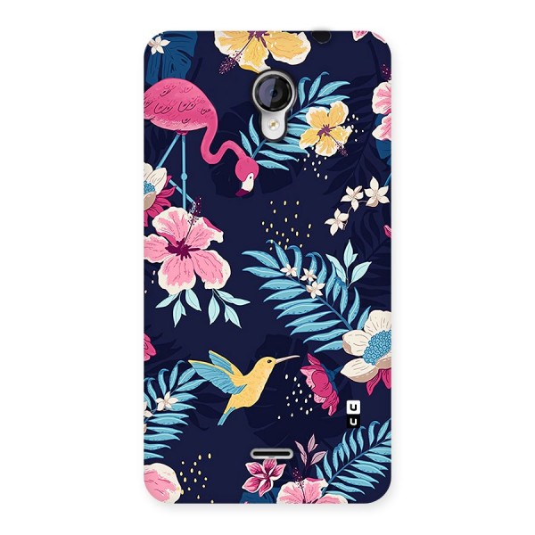 Tropical Flamingo Pattern Back Case for Unite 2 A106