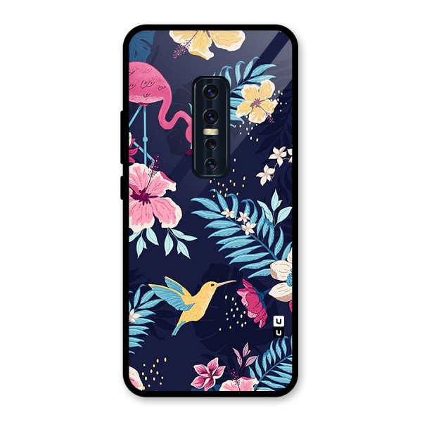 Tropical Flamingo Pattern Back Case for Vivo V17 Pro