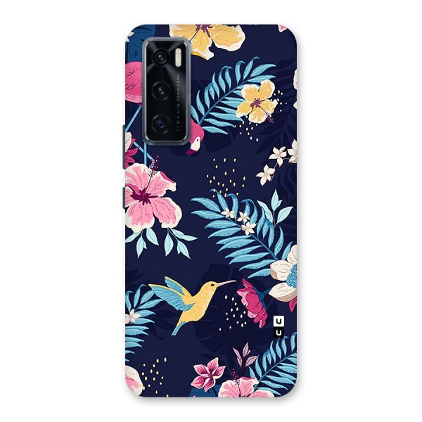 Tropical Flamingo Pattern Back Case for Vivo V20 SE