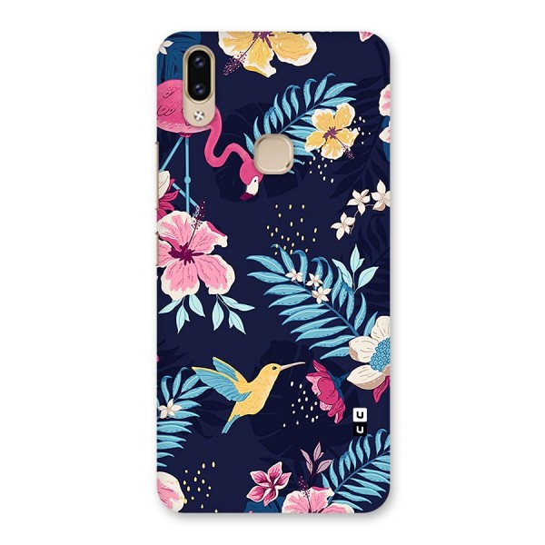 Tropical Flamingo Pattern Back Case for Vivo V9