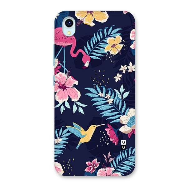 Tropical Flamingo Pattern Back Case for Vivo Y1s