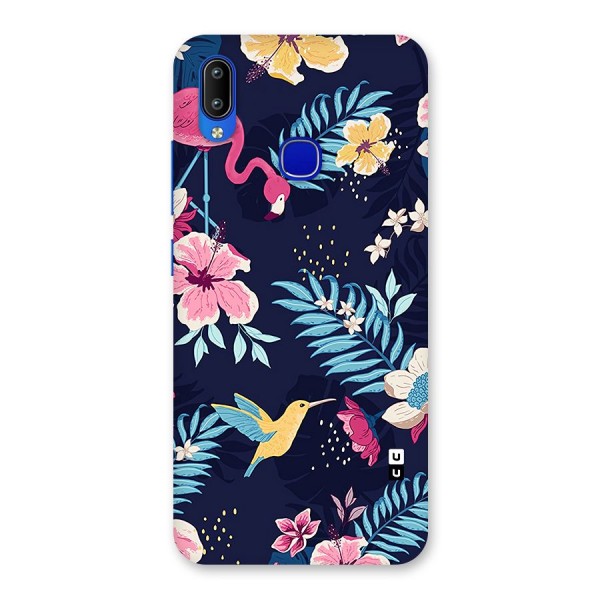 Tropical Flamingo Pattern Back Case for Vivo Y91