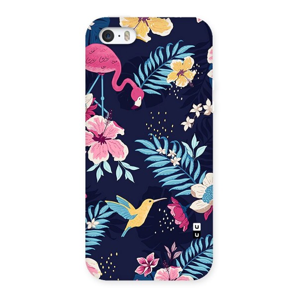 Tropical Flamingo Pattern Back Case for iPhone 5 5s