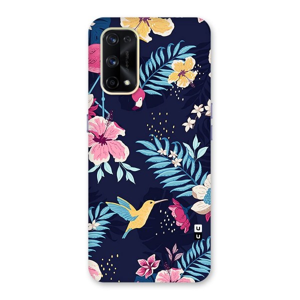 Tropical Flamingo Pattern Glass Back Case for Realme X7 Pro